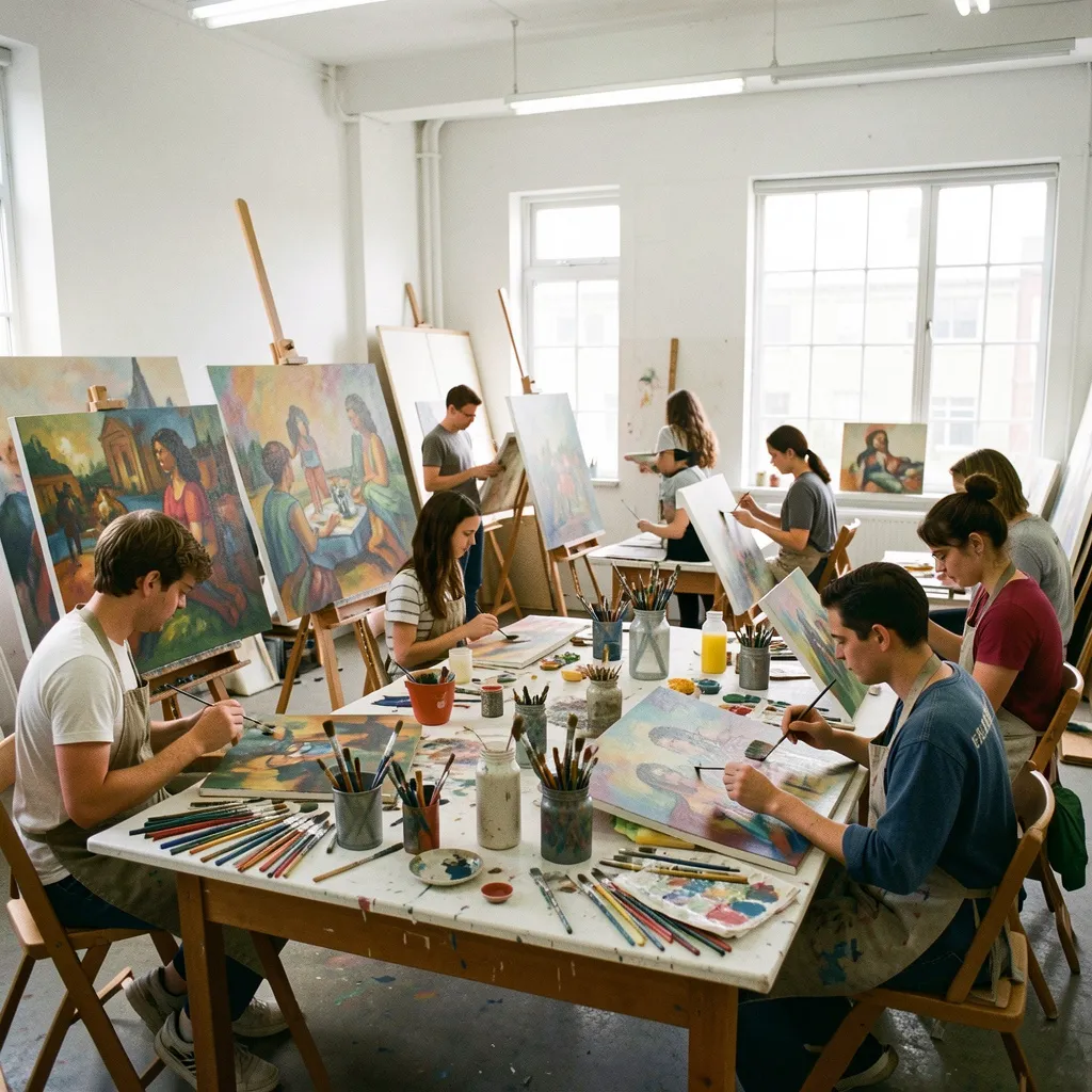Canvas preparation and surface techniques